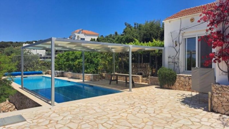 Kampia MIT VIDEO - Kreta: Öko-Luxus-Villa mit 3 Schlafzimmern in Kambia, autarkes Paradies mit Pool und Meerblick Haus kaufen